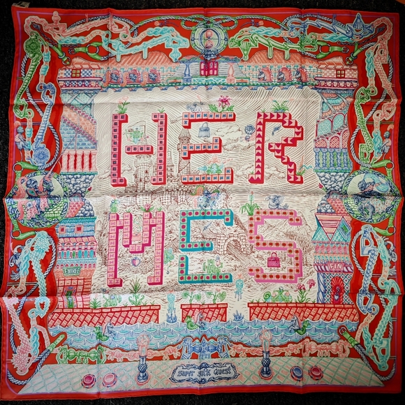 Hermes 90cm Silk Scarf
